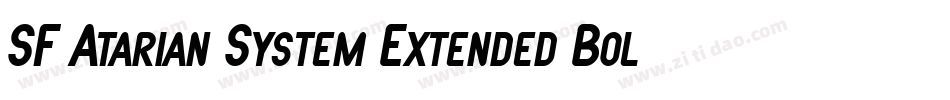 SF Atarian System Extended Bold字体转换
